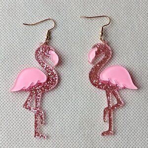 Pink Flamingo Earrings